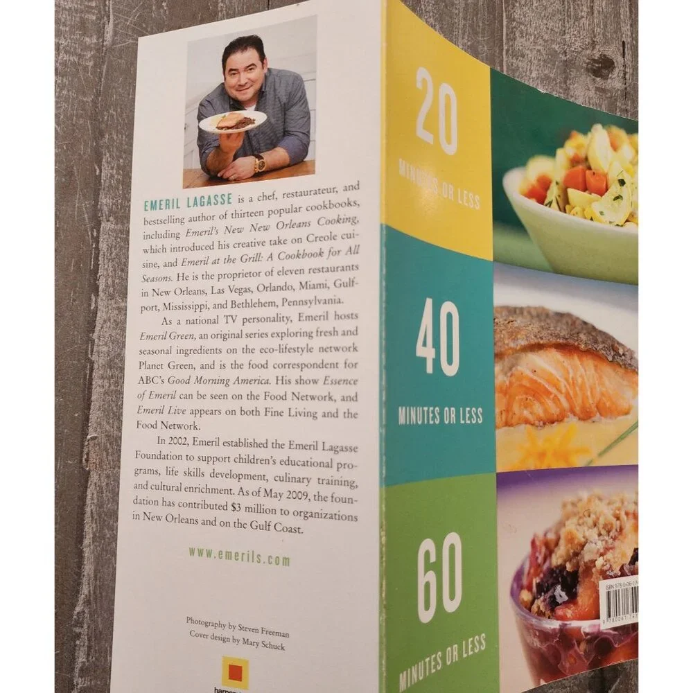 Emeril Lagasse Cookbooks Prime Time Emeril &‎ Signed 20-40-60 Fresh Food Fast